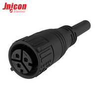 Connecteur industriel étanche M25 surmoulé à joint de bout, mâle, 3+9 broches dorées, 50A, pour système d'énergie solaire et micro-ondes
