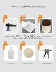 Machine de polissage et de meulage de bureau IParts TBK 938S pour l'élimination des rayures sur les écrans de téléphones portables et de montres, rénovation d'écrans LCD - Product Image 6