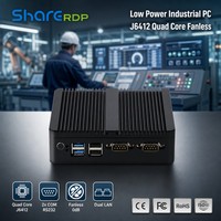 Sharerdp Precio de Fábrica Intel Celeron J6412 J1900 N5095 N2810 2 LAN 2 Puertos COM Doble LAN Computadora de Escritorio Industrial Integrada