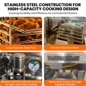 เครื่องทอดไก่แบบแรงดันสูง ประสิทธิภาพสูง <span class=keywords><strong>Henny</strong></span>+Penny+Pressure+Fryer ความจุ 45 ลิตร สำหรับใช้ในเชิงพาณิชย์ - Product Image 5