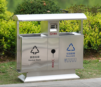 Venta al por mayor de acero inoxidable al aire libre cubo de basura producto
