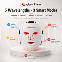 Masque LED Magique Power de qualité médicale 2026 à haute densité pour le visage entier, thérapie photonique par lumière rouge, masque facial à lumière rouge