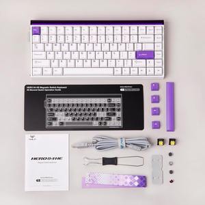 Clavier mécanique AULA HERO 84HE à interrupteurs magnétiques avec éclairage néon RGB, remplissage cinq couches, taux de polling 8K. - Product Image 6
