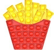 Juguete Antiestrés - Nuevo Juguete de Escritorio con Diseño de Papas Fritas de Camuflaje Arcoíris - Juego Educativo para Niños - Juguete Mochi - Product Image 5