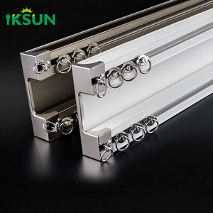 IKSUN décor à la maison haute qualité double rail rideau piste double rouleau stores rideaux pistes - Product Image 1