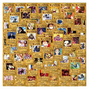 Nouvellement 100PCS Jaunissement Anime Luffy Wall Collage <span class=keywords><strong>One</strong></span> Pieces <span class=keywords><strong>Wanted</strong></span> Poster - Product Image 2
