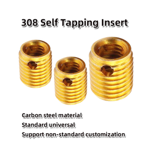 Sợi thép carbon chèn 308 Tự Khai thác chủ đề chèn ốc vít khác ren ống lót bề mặt được mịn màng và thậm Chí - Product Image 4