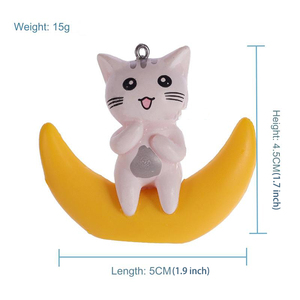 <span class=keywords><strong>Fish</strong></span> Tank Decoração Paisagem Ornamento Lua Animal <span class=keywords><strong>Fish</strong></span> Tank Flutuante Pingente Little Bear Little Dog Blue Fatty Diver - Product Image 3