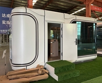 Assemblage modulaire de conteneur de maison de capsule spatiale détachable prêt à expédier pour l'utilisation d'appartement de bureau à domicile d'hôtel de zone touristique