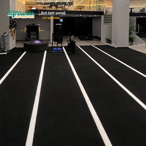 Verde <span class=keywords><strong>terra</strong></span> su misura nero resistente in plastica artificiale prato per la piena potenza di gioco dello stesso stile Area di formazione privata con Push slitta - Product Image 4