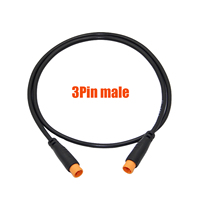 Connecteur de câble étanche en cuivre à 8 broches M8 3Pin pour extérieur, adaptateur mâle-femelle pour pièces de vélo électrique industriel