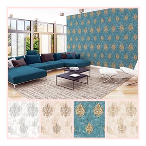 Papel pintado elegante del mural indio de la decoración del hogar del papel de empapelar indio del PVC 3D colorido vendedor cali - Product Image 4