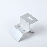 Structure de montage solaire pour toiture, pince d'extrémité en alliage d'aluminium pour panneau solaire avec garantie de 12 ans
