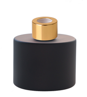 Flacon vide en verre pour aromathérapie, bouteille cylindrique noire, de 50ml, 100ml et 200ml, flacon avec raie, dispositif de diffuseur de parfum