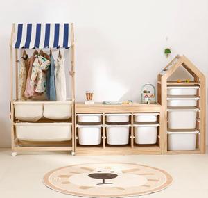 Armoire <span class=keywords><strong>de</strong></span> <span class=keywords><strong>rangement</strong></span> <span class=keywords><strong>pour</strong></span> vêtements <span class=keywords><strong>de</strong></span> bébé avec aire <span class=keywords><strong>de</strong></span> jeu, organisateur <span class=keywords><strong>de</strong></span> jouets <span class=keywords><strong>pour</strong></span> chambre d'enfant - Product Image 1