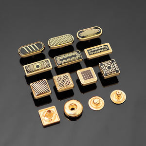 KUNSHUO Bouton Usine Vêtements Hommes Chemise En Alliage De Zinc Arabe Motif Personnalisé Logo Métal Thobe couronne boutons pression pour Thobe Vêtements - Product Image 2