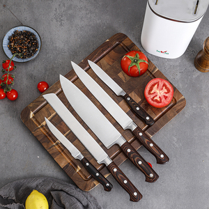 Ensemble de <span class=keywords><strong>couteaux</strong></span> de cuisine suisse royale de luxe manche en bois Pakka <span class=keywords><strong>couteaux</strong></span> à bloc à désosser en acier à haute teneur en carbone hacher couperet à légumes - Product Image 2