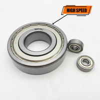 Roulement à billes à gorge profonde en acier chromé simple rangée 6203-ZZ, bon marché et durable, avec précision P0 pour roulements de roues de moto