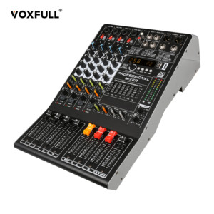 VOXFULL LN-6プロフェッショナルUSB接続内蔵256リバーブエフェクトデジタル6チャンネルオーディオミクサーコンソールステージバー用 - Product Image 1