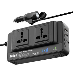 Inversor de onda sinusoidal modificada de 12V/24V a 110/220V, inversor de corriente alterna de 200W <span class=keywords><strong>y</strong></span> 400W para dispositivos electrónicos en el coche - Product Image 1