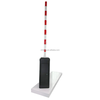 Barrière de circulation intérieure/extérieure à bras droit de 3 m avec moteur servo en alliage d'aluminium, fournie directement par l'usine