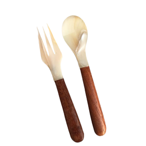 Cucharas de Madera de Diseño Novedoso con Mango de Madera, Cucharas de Postre, Helado y Caviar de Madera Maciza, Cubertería con Logotipo Personalizado, Espejo, Boda - Product Image 4