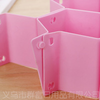 Boîte de rangement en plastique alvéolée personnalisée pour bijoux, 8 compartiments colorés pour le rangement et le nettoyage