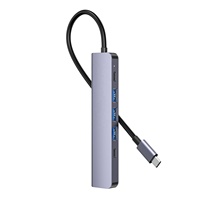Accessoires de vente chauds station d'accueil OEM ODM, adaptateur USB C 6 en 1 avec adaptateur HDMI 4K pour ordinateur portable