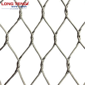 Maille tissée flexible de filet de câble métallique d'acier inoxydable d'AISI 304 316 <span class=keywords><strong>pour</strong></span> la coupe personnalisée d'armure toile de volière de balustrade de garde-corps - Product Image 4