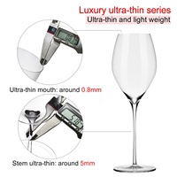 Verres à champagne Samyo personnalisés de haute qualité à long pied en cristal ultra fin, ensemble de verres à vin blanc pour cadeau