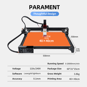 <span class=keywords><strong>Pas</strong></span> <span class=keywords><strong>cher</strong></span> 40x40cm Laser Graveur Machine Bureau Conception Muti Matériaux - Product Image 4