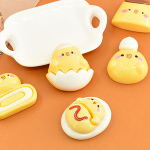 Kawaii Jaune <span class=keywords><strong>Poussin</strong></span> Dessin Animé Résine Flatback Cabochon Pour DIY Scrapbooking Accessoires Épingle À Cheveux Ornement Mince Décoration - Product Image 5