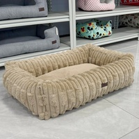 Coussins pour chiens rectangulaires antidérapants, durables, chauffants, doux, apaisants et lavables
