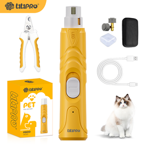 LILIPRO PG100 - <span class=keywords><strong>Lima</strong></span> de <span class=keywords><strong>Uñas</strong></span> Eléctrica Profesional para Mascotas, Silenciosa, Inalámbrica, para Perros y Gatos, con Luz LED - Product Image 1