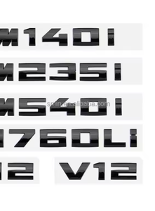 Emblema de maletero ABS V12 para <span class=keywords><strong>BMW</strong></span> M135i M140i M235i M240i M340i M530i M540i M550i <span class=keywords><strong>M550d</strong></span> M730Li M740Li M750Li M760Li - Product Image 4