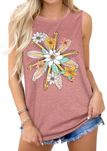 Women's Breathable Tank Tops Sleeveless Tunic Blouse made of Knitted Recycled Fabric for Gym & <b>Travel</b> Casual Style Wholesale - Product Image 3