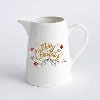 Vente en gros d'assiettes et de pots à lait en céramique pour condiments de Noël Cartoon Vaisselle de salière et poivrière personnalisée