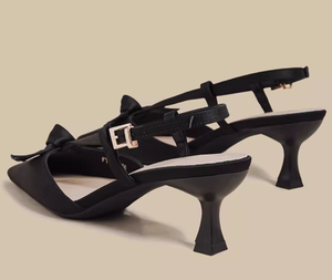 Sandalias de Tacón Bajo <span class=keywords><strong>con</strong></span> Punta Cerrada y Tiras en T <span class=keywords><strong>con</strong></span> Lazo, Color <span class=keywords><strong>Amarillo</strong></span>, Elegantes y Casuales, para Mujer, Nueva Moda de Verano - Product Image 6