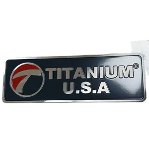 Adesivi personalizzati per attrezzature per il fitness in alluminio con targhette industriali permanenti 3M adesivi con logo in metallo