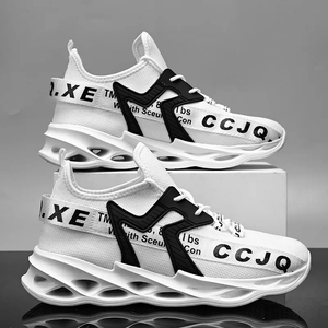 Zapatillas de deporte informales para hombre, zapatos transpirables de talla grande para hombre, zapatos para correr al aire libre, deportes de caminar, zapatos blancos, zapatos masculinos de moda, color rojo - Product Image 1