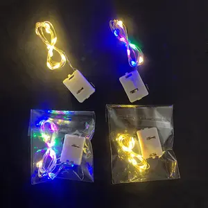 LED البسيطة للماء سلسلة أضواء النحاس سلك عيد الميلاد الجنية أضواء بطارية تعمل ل حفل زفاف الحرف زينة عيد الميلاد