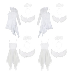 Vestidos de chifón para mujer, estilo estándar, para baile de salón, actuaciones en escenario, fiestas, Navidad, disfraces, carnaval - Product Image 5