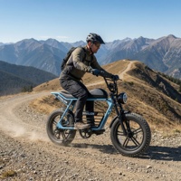 Vélo de montagne électrique Adventure Trail Control Mountain Ready avec pneus larges de 20 pouces, VTT électrique pour sentiers forestiers