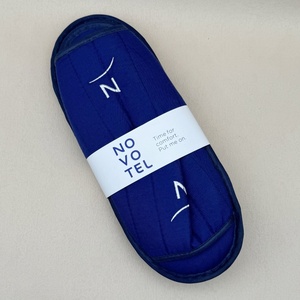 Zapatillas ecológicas de <span class=keywords><strong>hotel</strong></span> de lujo de color 5 estrellas, desechables con logotipo, suela antideslizante de cuero, Punta abierta, Spa interior - Product Image 4