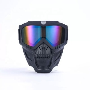 <span class=keywords><strong>Masque</strong></span> de moto unisexe coupe-vent et imperméable, anti-poussière, pour Harley, avec lentille de qualité pour le cyclisme tout-terrain - Product Image 3