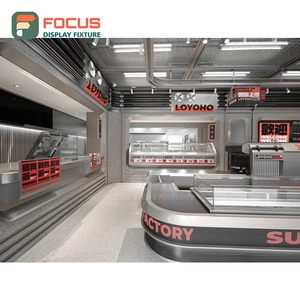 เคาน์เตอร์บริการร้านกาแฟขนาดใหญ่ แผงกระจกนิรภัย จุดชำระเงิน พื้นที่ทำงาน เคาน์เตอร์บริการหน้าร้าน - Product Image 6