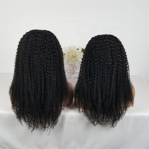 Perruque body wave brésilienne naturelle, cheveux vierges, crépus et bouclés, fait à la Machine, <span class=keywords><strong>prix</strong></span> en gros, pour femmes noires - Product Image 6