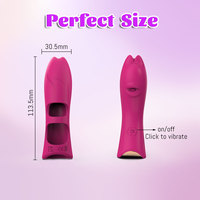 Finger-Vibrator mit 10 Vibrationsstufen, Medizinisches Silikon, Wasserdicht IPX7, USB-Aufladbar, für Anale, Klitorale, G-Punkt- und Brustwarzen-Stimulation