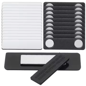 Tùy Chỉnh Tái Sử Dụng 44Mm Từ Clip Chủ Văn Phòng Mạnh Mẽ Tên <span class=keywords><strong>Tag</strong></span> Huy Hiệu Nam Châm Tấm Màu Đen Nhân Viên Công Ty ID Vĩnh Viễn Loại - Product Image 2