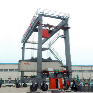 Grue portique à double poutre sur <span class=keywords><strong>rail</strong></span> à pneus en caoutchouc Zehua, grue portique à double poutre sur chenilles à pneus, prix - Product Image 2
